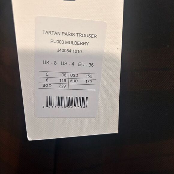 JIGSAW Nevis Tartan Paris Trouser NWT - Picture 6 of 6